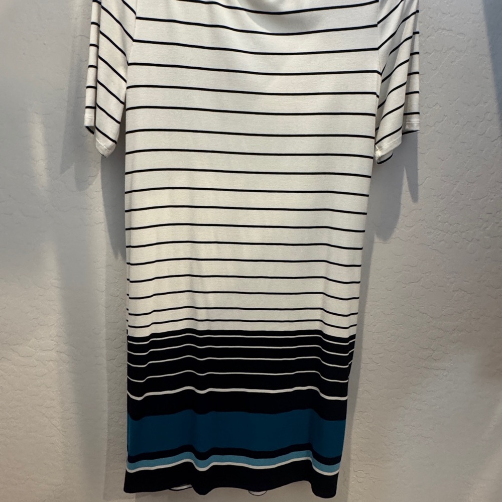 Striped Short Sleeve Dress